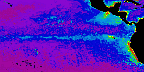 CZCS Equatorial Pacific Climatology, October-December