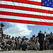 U.S. Defense Secretary Robert M. Gates & Soldiers