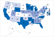 Figure 8-39. Academic patents awarded per 1,000 S&E doctorate holders in academia: 2005 and 2006.