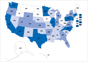 Figure 8-47. Venture capital disbursed per venture capital deal: 2006.