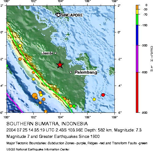 Magnitude 7 and Greater Earthquakes