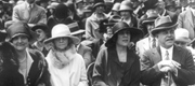 Speaker of the House Nicholas Longworth of Ohio (far right) and his wife Alice Roosevelt Longworth joined 5,000 onlookers at the Capitol to observe the Hopi Tribe.