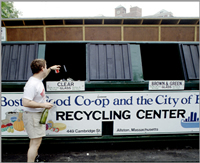 Photo of a recycling center.