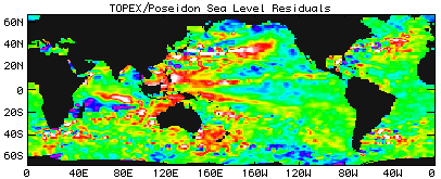 Global Sea Surface Height Data - 10/2000