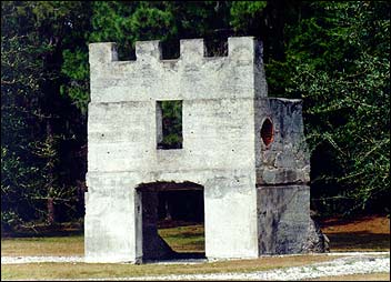 [Cover photo] Defense remains, Fort Frederica National Monument.