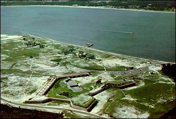 [Cover photo] Aerial view of Fort Pickens, Santa Rosa Island, Florida.