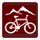 [Icon]: Bike with mountains in the background