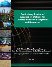 Preliminary review of adaptation options for climate-sensitive ecosystems and resources.