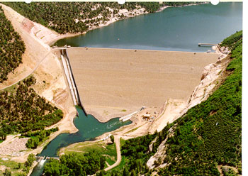 McPhee Dam and Reservoir,Colorado(Click to Enlarge)