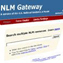Image of NLM Gateway home page.