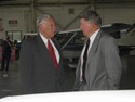 Hoyer and Dr. Krone look over some of the SOTS Program aircraft.