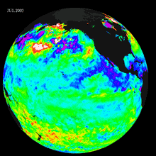 Global Sea Surface Temperature Data - 07/2003