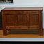 A reproduction of a seventeenth century chest on exhibit at the Regional Visitor Center