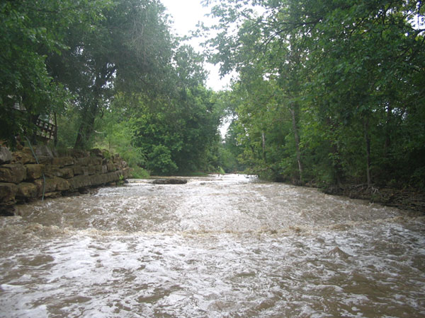 Increased suspended sediment transport 
   associated with storm runoff at Mill Creek