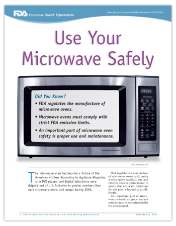 Cover page of PDF version of this article, including photo of a microwave oven.