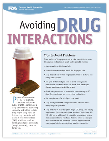 Printer-friendly PDF version of this article, including photo of prescription medicine bottle next to a chocolate candy bar