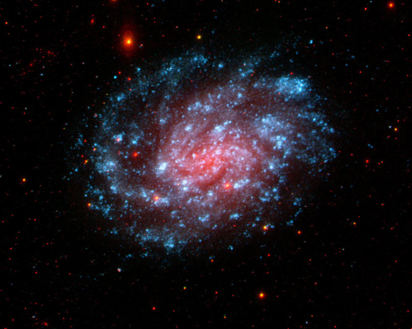 This image from NASA's Galaxy Evolution Explorer shows the galaxy NGC 300.