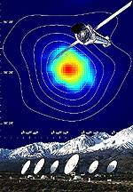 radio image of galaxy cluster composite