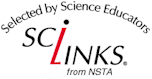 Text logo: 'Selected by Science Educators -- SciLinks from NSTA' 