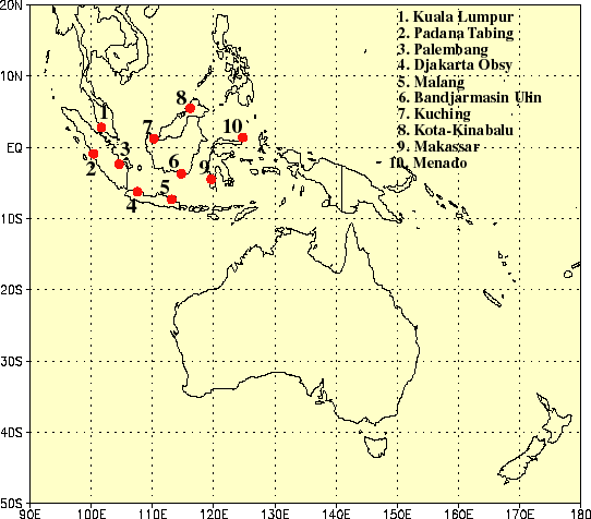 Map of Indonesia