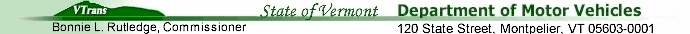 Vermont Department of Motor Vehicles
