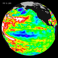 Global Sea Surface Height Data - 02/2001