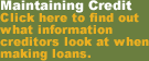 maintaining credit page