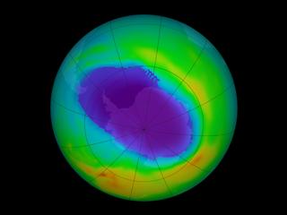 In 2004, the maximum ozone hole occurred on September 22, 2004.