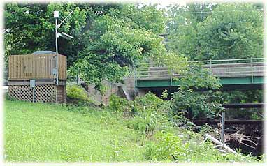 Picture showins the water-quality monitoring station. 