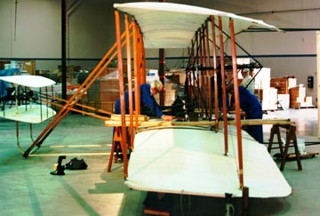 Wright Flyer Replica with Test Pilot