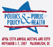 Logo APHA Meeting, November 3-7, 2007, Washington, DC