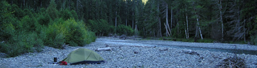 Campsite on Elwha River