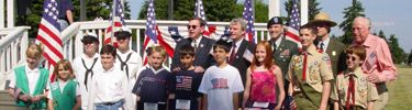 Image of participants in the annual Flag Day special event