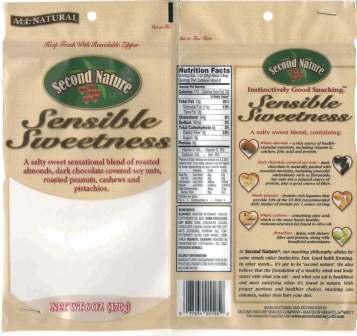 label for Second Nature Sensible Sweetness 6 oz