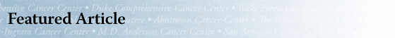 History of the Cancer Center Program