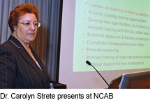 Dr. Carolyn Strete presents at NCAB