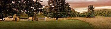 soldier cabins at Valley Forge © MJ Ticcino