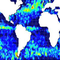 CloudSat data showing precipitation