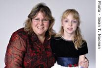 Susan McManis poses with her daughter Haley