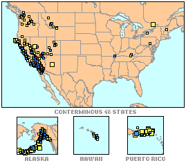 Latest USA Earthquakes Map