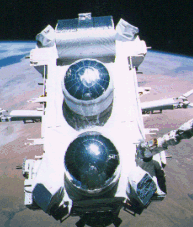 the CGRO spacecraft at release from shuttle (1991)