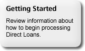 getting started as a Direct Loan school