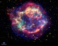 Stars and Galaxies Wallpaper: Spitzer Image of Cassiopeia