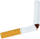 A Picture of a broken cigarette