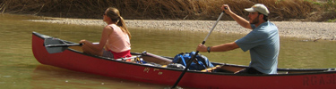 Paddling along the Rio Grande