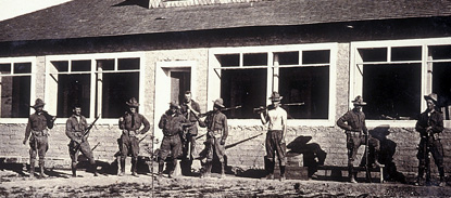 Members of the 14th U.S. Cavalry at Glenn Springs, 1916.