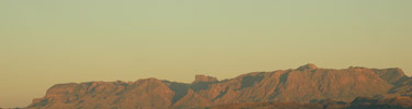 The Chisos Mountains at Sunset