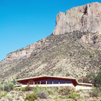 The Chisos Mountains Lodge and Casa Grande Peak