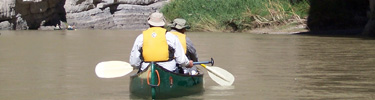 Paddling down Santa Elena Canyon