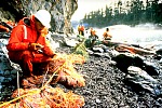 Emergency Response in action during the Exxon Valdez oil spill in Alaska.